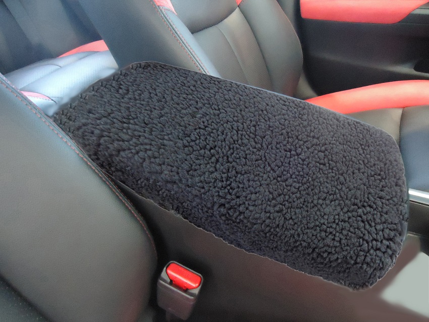 LEXLEY Armrest Box Cover Center Console Pad Waterproof Anti-Scratch Leather Protector Covers For Nissan Altima 2019 2020 2021-Black Stitches